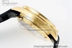 0327 TimelessDesign Speedmaster Moonwatch in Moonshine Gold YG RMF Best Edition YG Dial on Black Rubber Strap Manual Chrono 7834